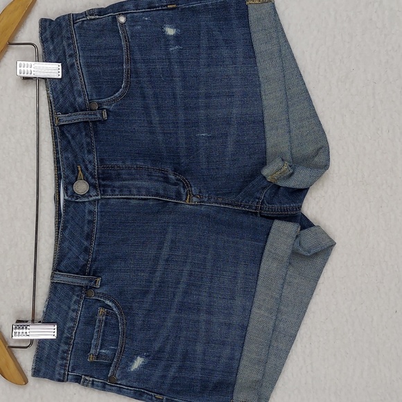 Paige Distressed Jimmy Jimmy Denim Jean Short Size 27 - Picture 2 of 14